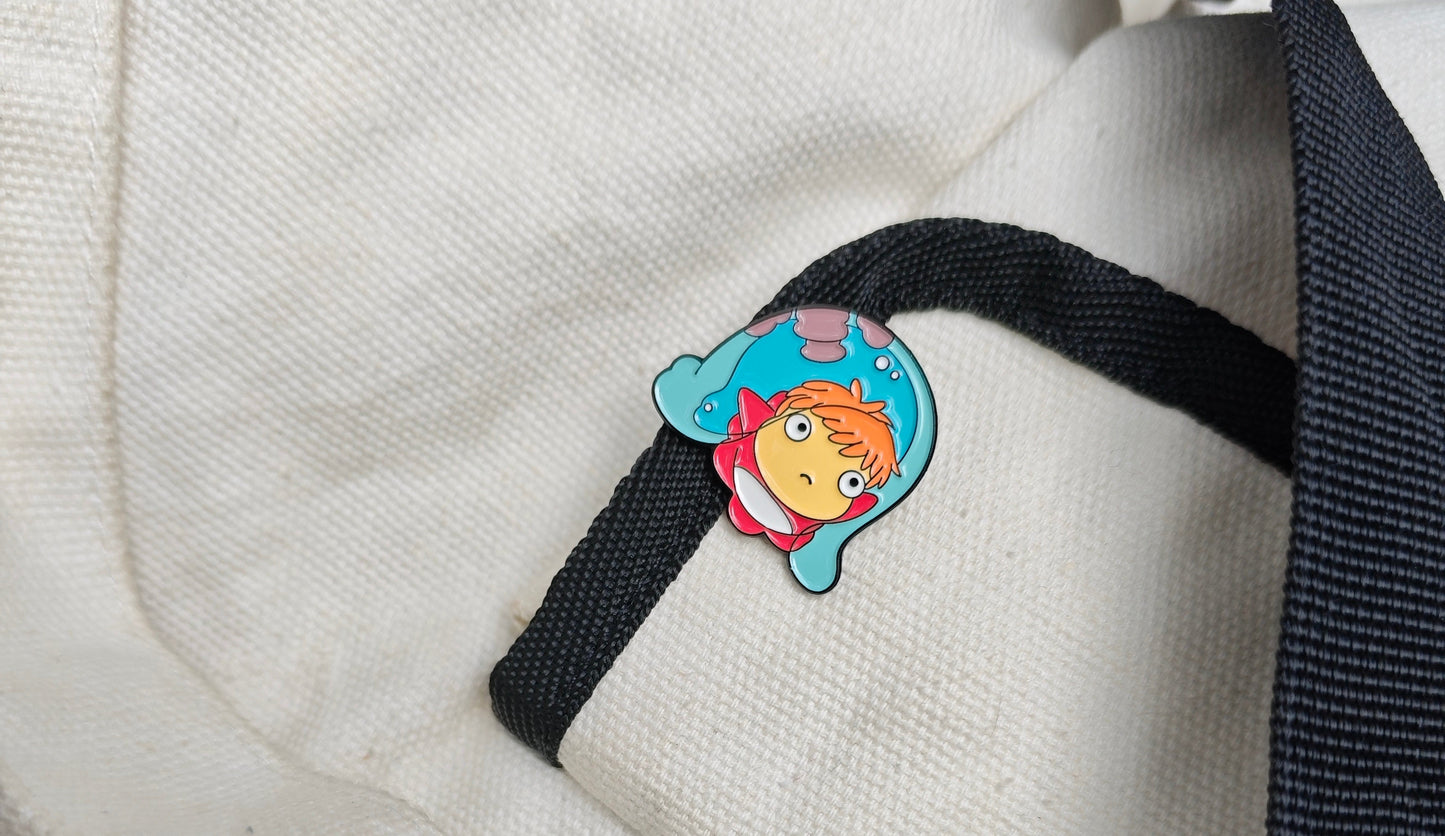 Ponyo Studio Ghibli bag/cloth pin