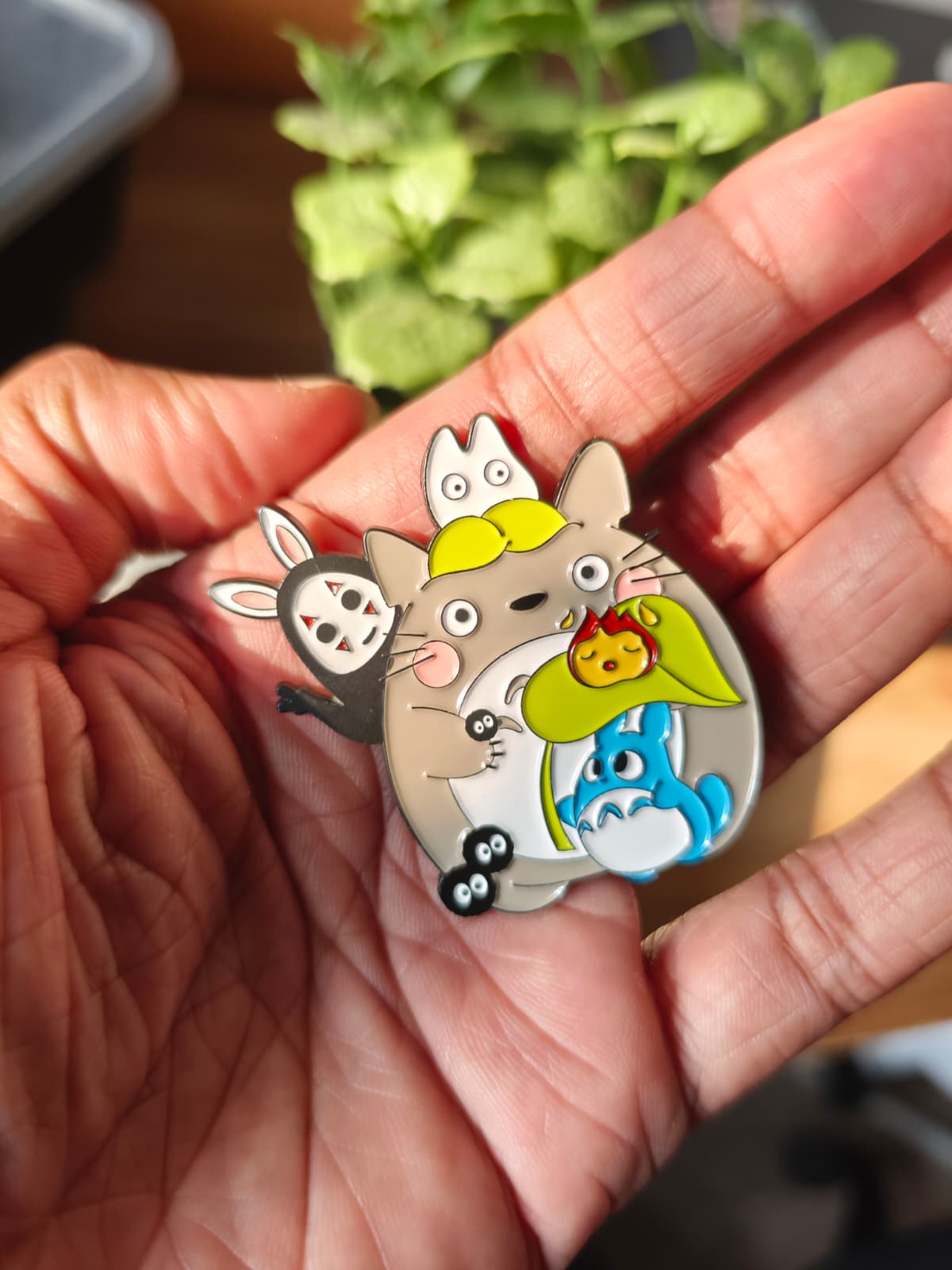 Totoro and Crew - Enamel Pin
