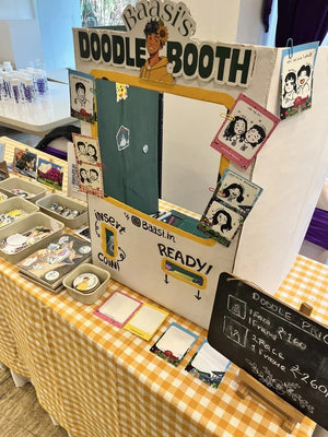 The real doodle booth at a pop-up