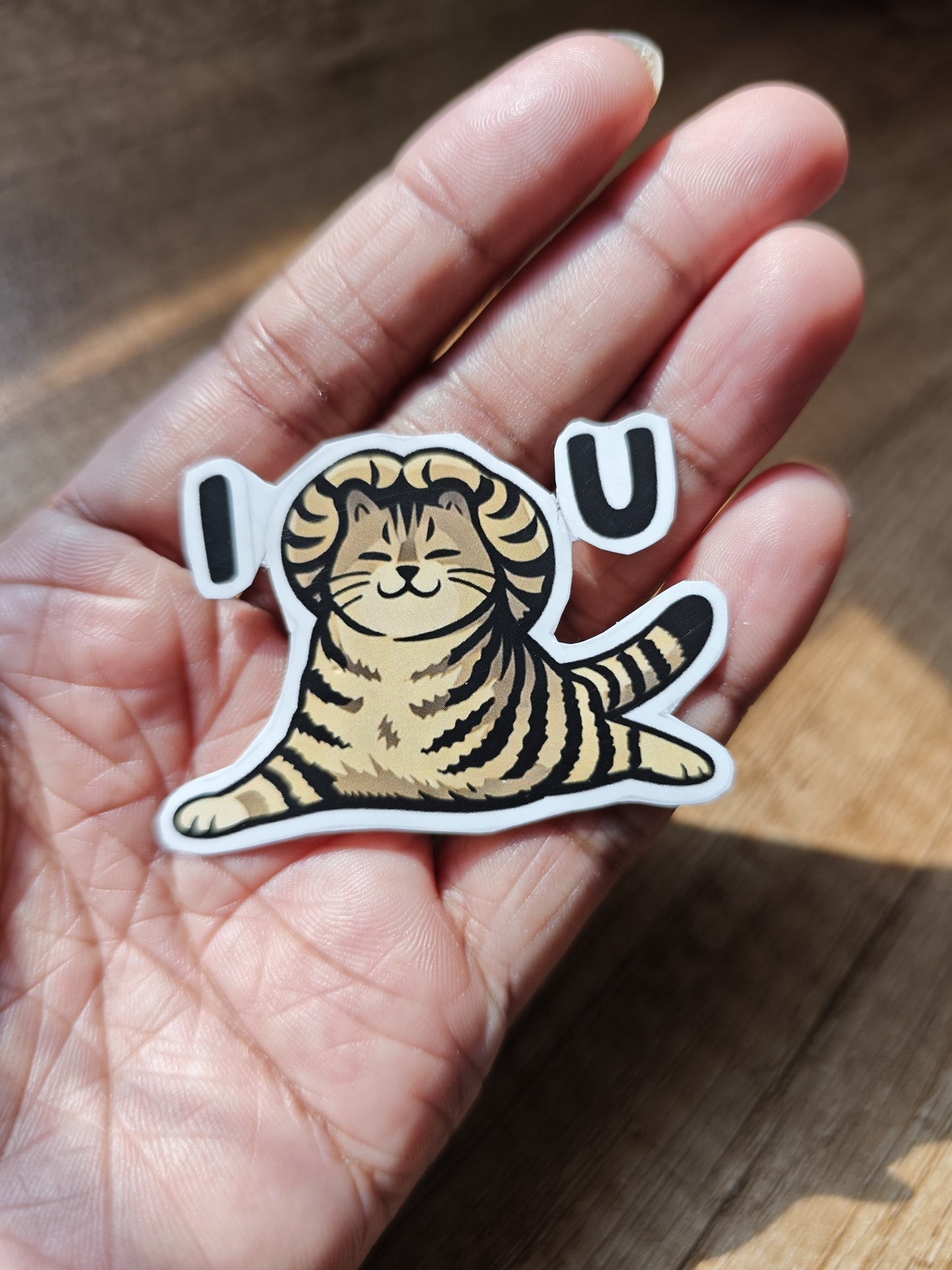 I Love you cat sticker