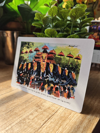 Thrissur Pooram Art Print