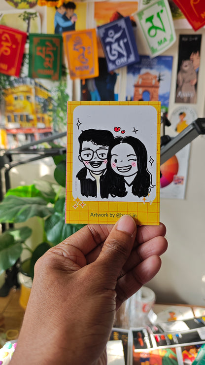 Online Doodle Booth – Chibi Style (Physical Artwork)