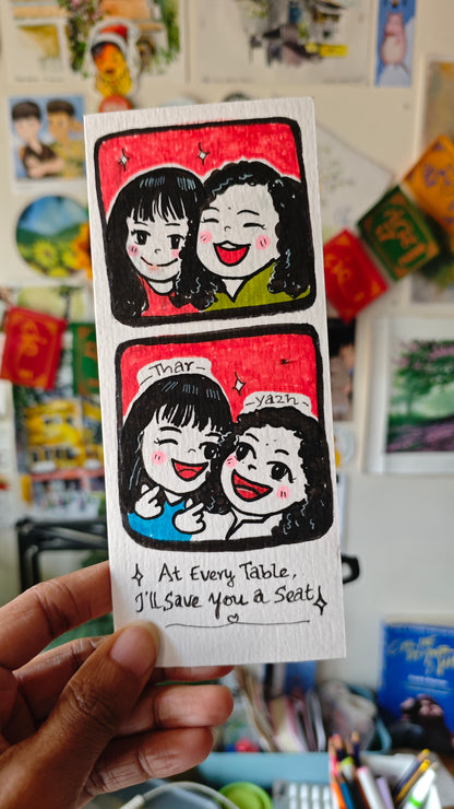 Online Doodle Booth – Chibi Style (Physical Artwork)