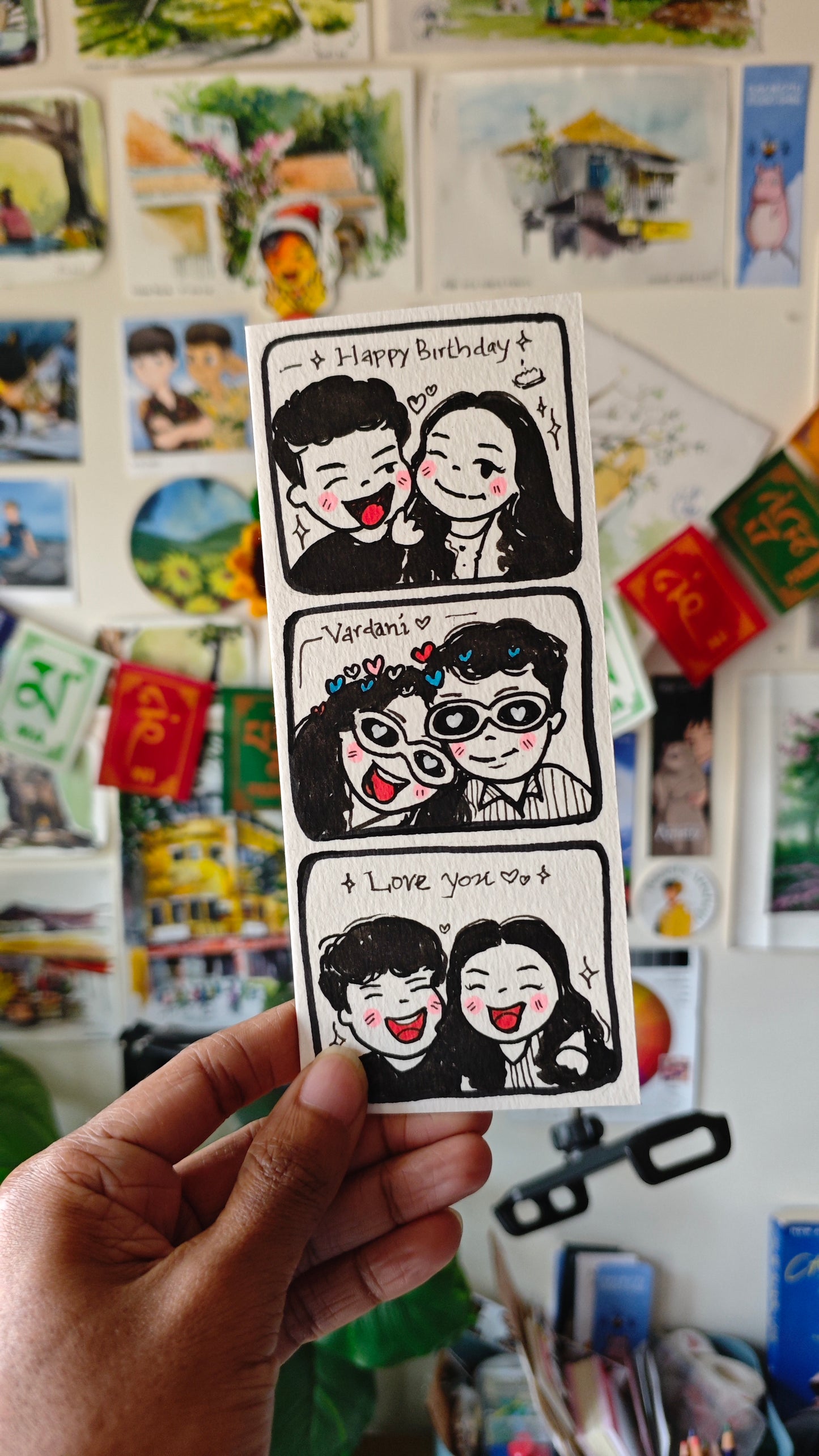Online Doodle Booth – Chibi Style (Physical Artwork)