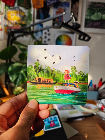 Studio Ghibli Characters Visiting India Art Prints- 12 Prints Pack