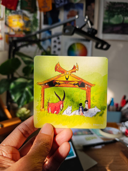 Studio Ghibli Characters Visiting India Art Prints- 12 Prints Pack