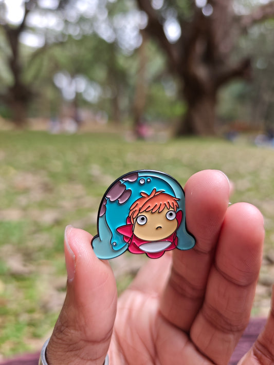 Ponyo Studio Ghibli bag/cloth pin