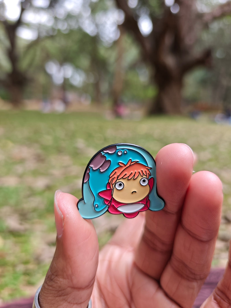 Ponyo Studio Ghibli bag/cloth pin