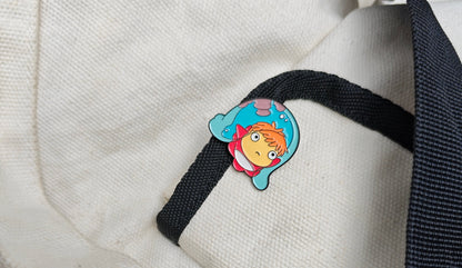 Ponyo Studio Ghibli bag/cloth pin