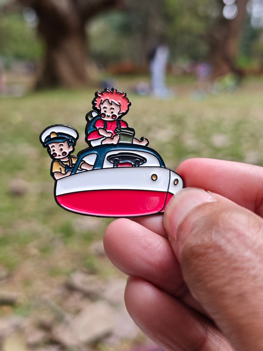 ponyo and sosuke Studio Ghibli Bag/cloth pin