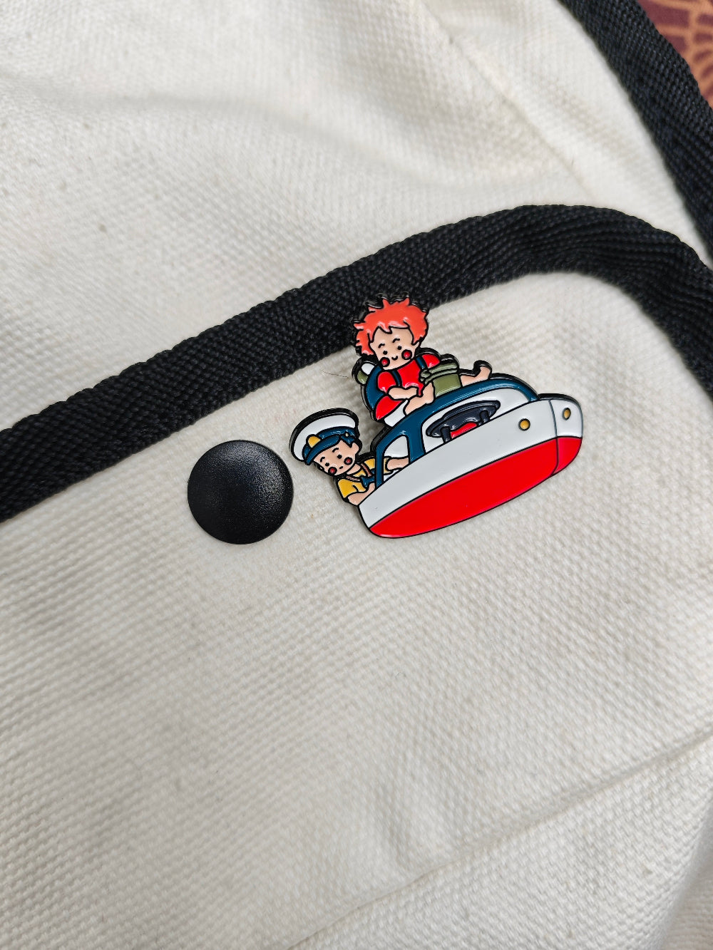 ponyo and sosuke Studio Ghibli Bag/cloth pin