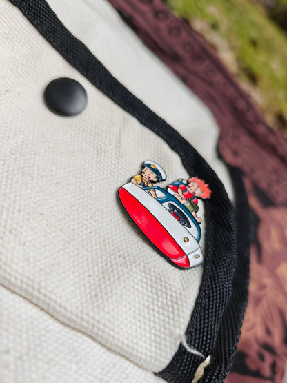 ponyo and sosuke Studio Ghibli Bag/cloth pin
