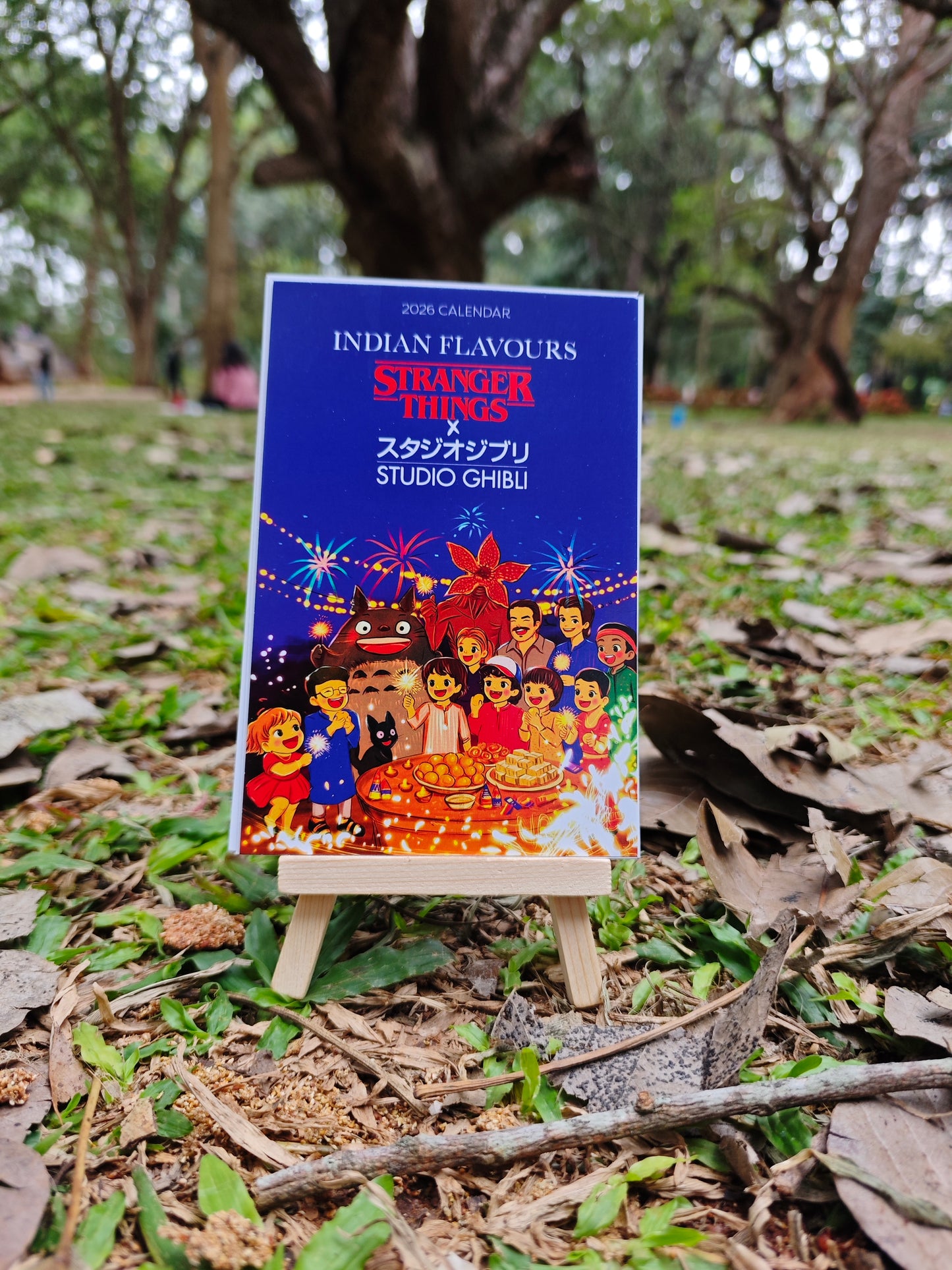 stranger Things x Studio Ghibli Exploring Indian Local food Calendar 2026