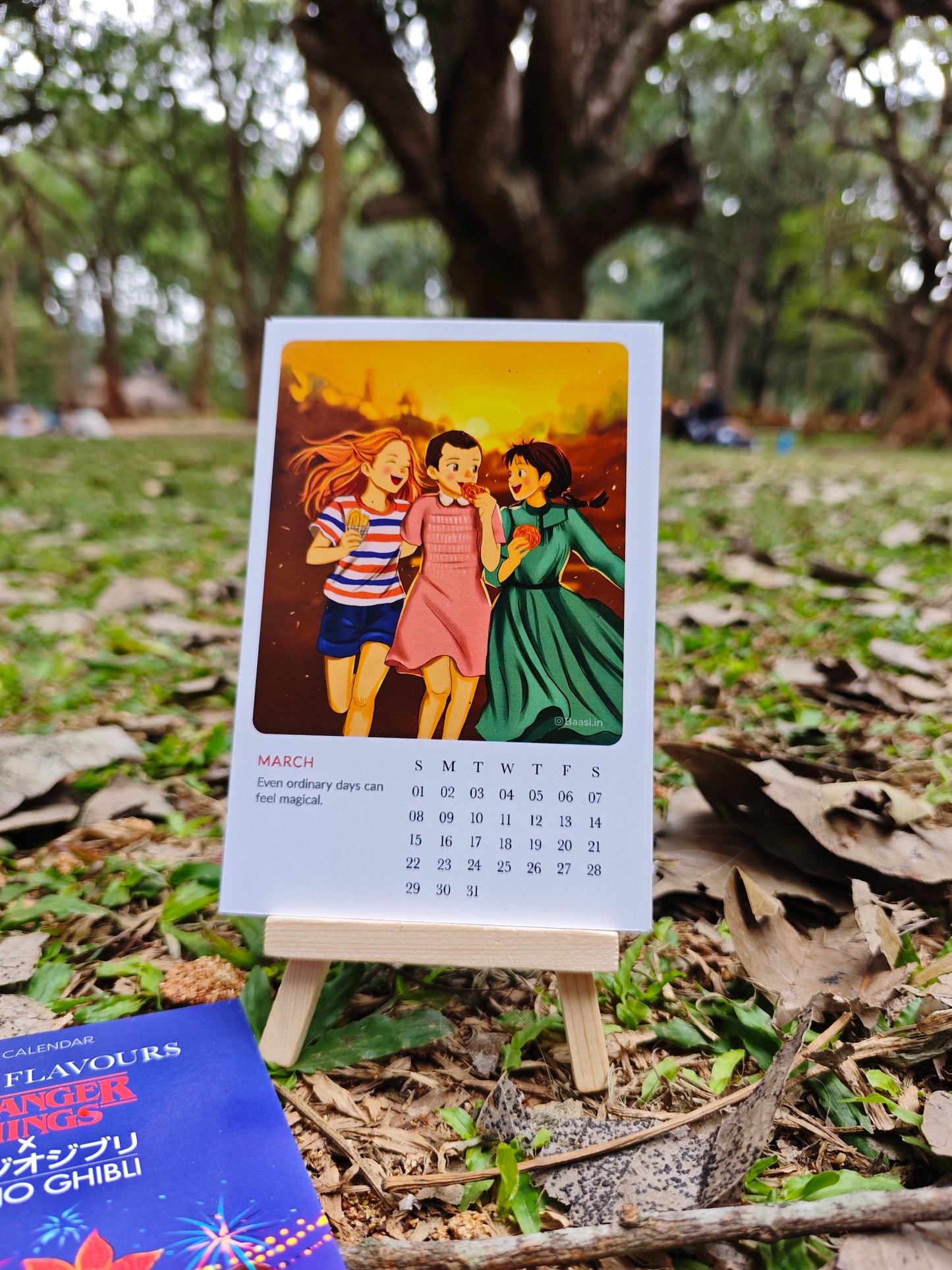 stranger Things x Studio Ghibli Exploring Indian Local food Calendar 2026