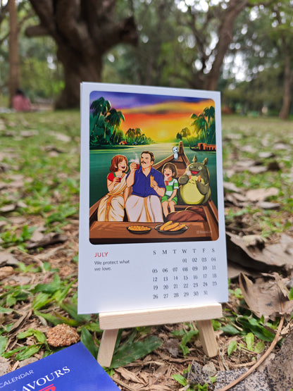 stranger Things x Studio Ghibli Exploring Indian Local food Calendar 2026