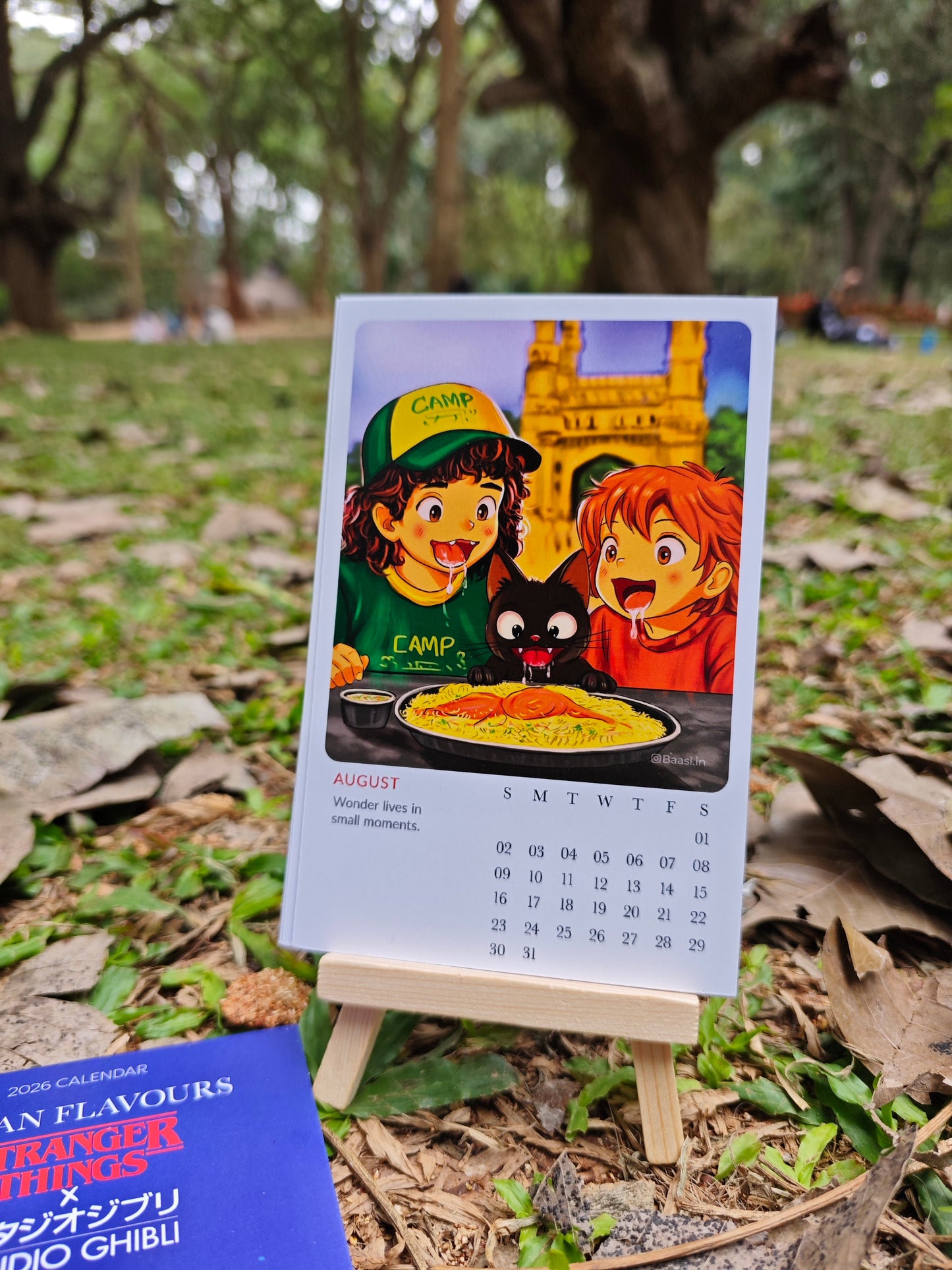 stranger Things x Studio Ghibli Exploring Indian Local food Calendar 2026