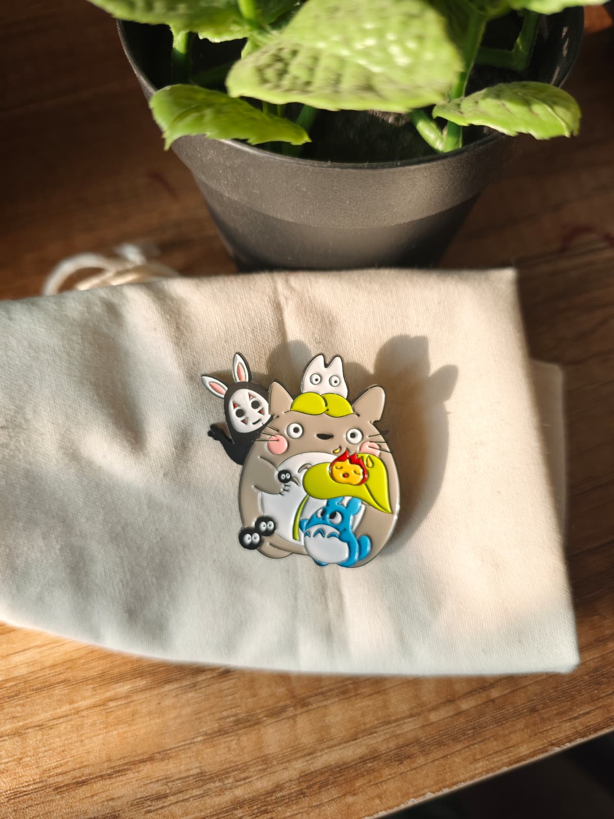 Totoro and Crew - Enamel Pin