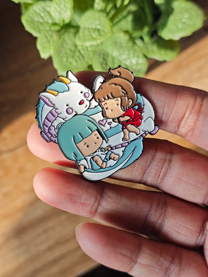 Chihiro | Spirited Away Inspired Enamel Pin | Studio Ghibli