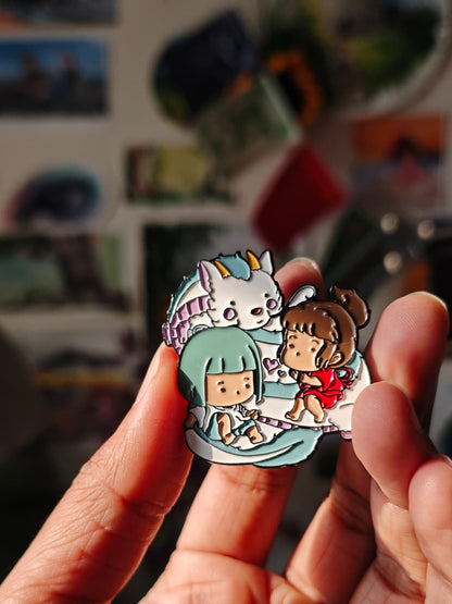 Chihiro | Spirited Away Inspired Enamel Pin | Studio Ghibli