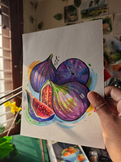 Figs orginal Painting using Alcohol Markers