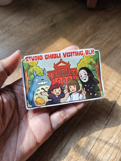 Studio Ghibli Visiting Bengaluru Sticker