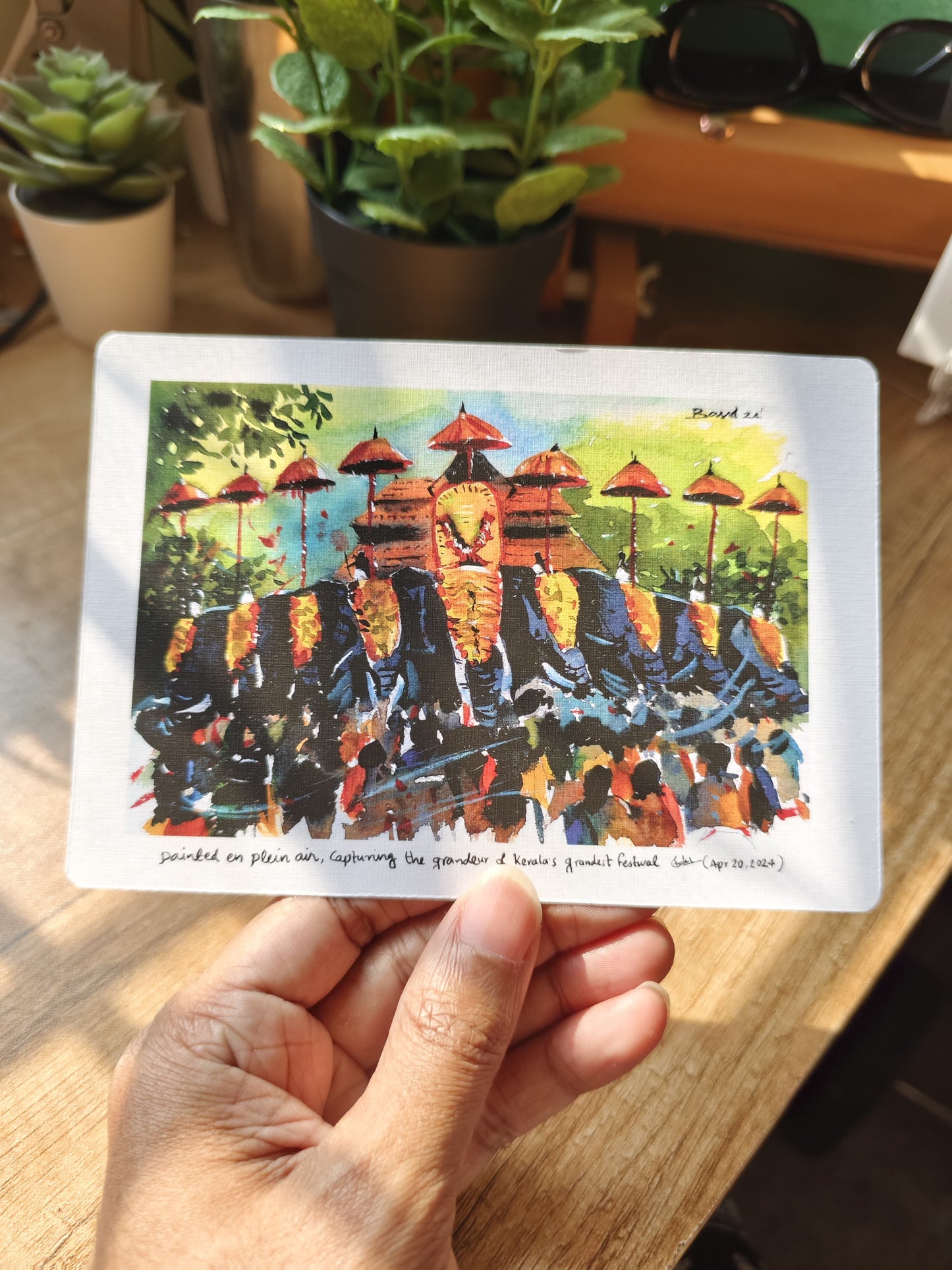 Thrissur Pooram Art Print