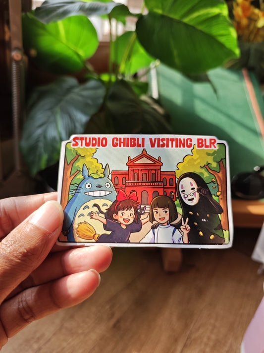 Studio Ghibli Visiting Bengaluru Sticker