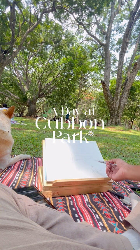a slow day painting at cubbon park