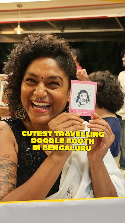 cutest travelling doodle booth in bengaluru