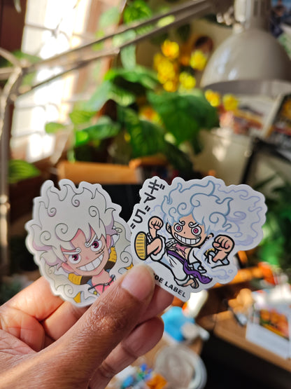 Luffy Anime stickers (pack of 1 - 2 stickers)