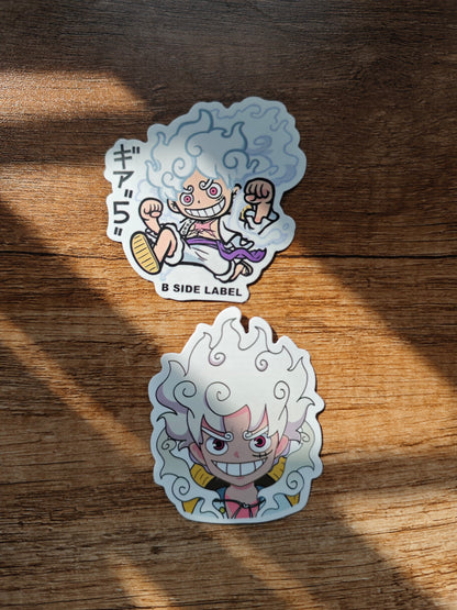 Luffy Anime stickers (pack of 1 - 2 stickers)